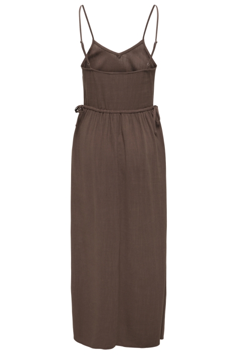 Only bruine dames jurk | Achteraanzicht