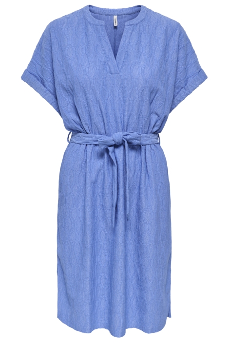 Only blauwe dames jurk | Vooraanzicht