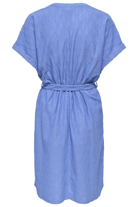 Only blauwe dames jurk | Achteraanzicht