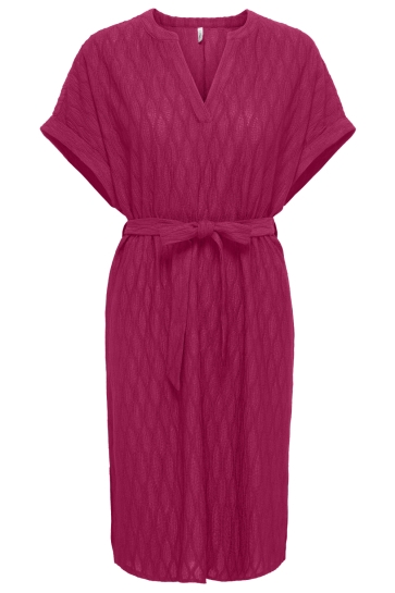 Only onldiana s/s v-neck dress cs jrs Roze