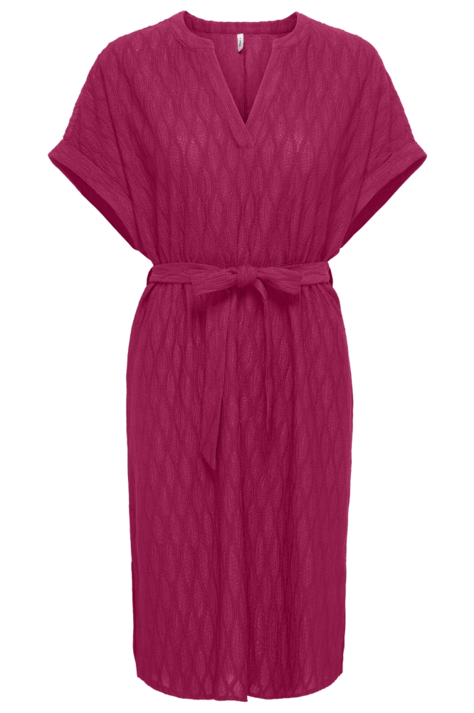 Only roze dames jurk | Vooraanzicht