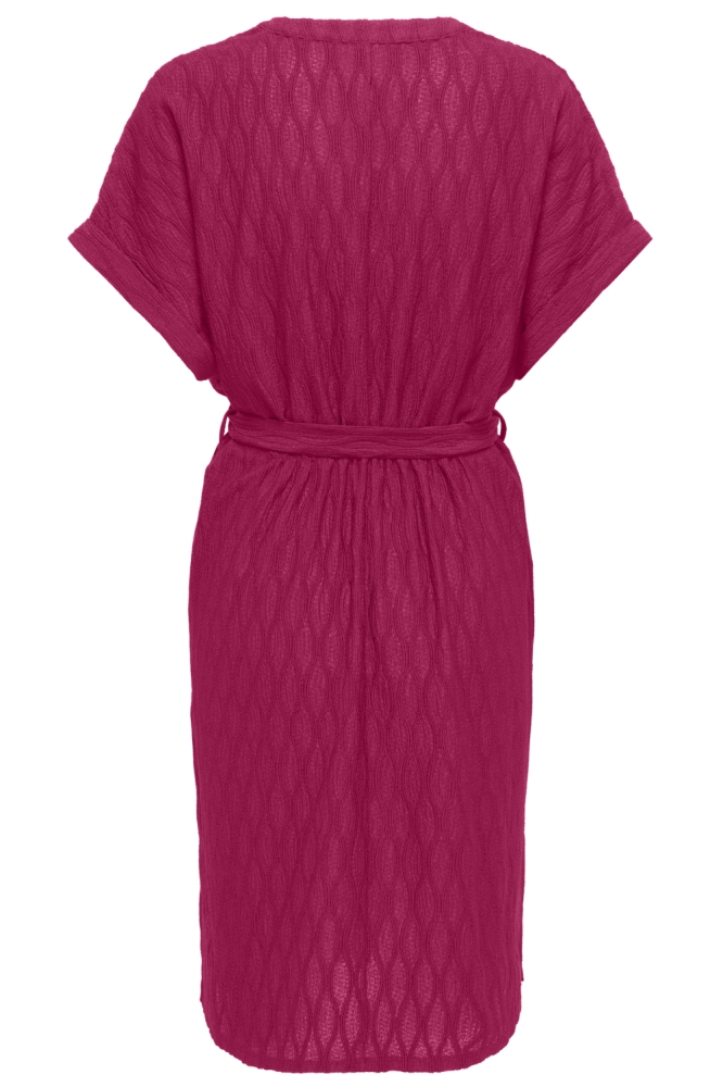 Only roze dames jurk | Achteraanzicht