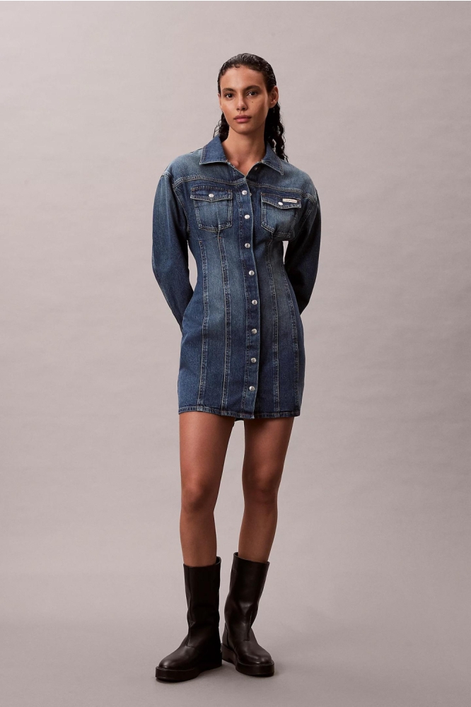 Calvin Klein blauwe dames jurk | Model