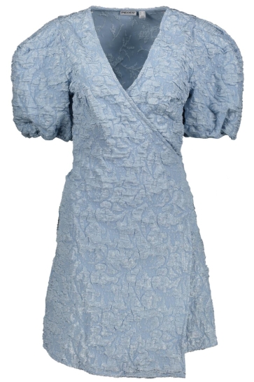 Pieces Jurk PCGRETCHEN SS WRAP DRESS WVN 17166092 CASHMERE BLUE
