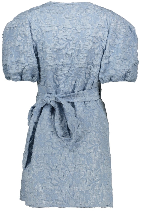 Pieces blauwe dames jurk | Achteraanzicht