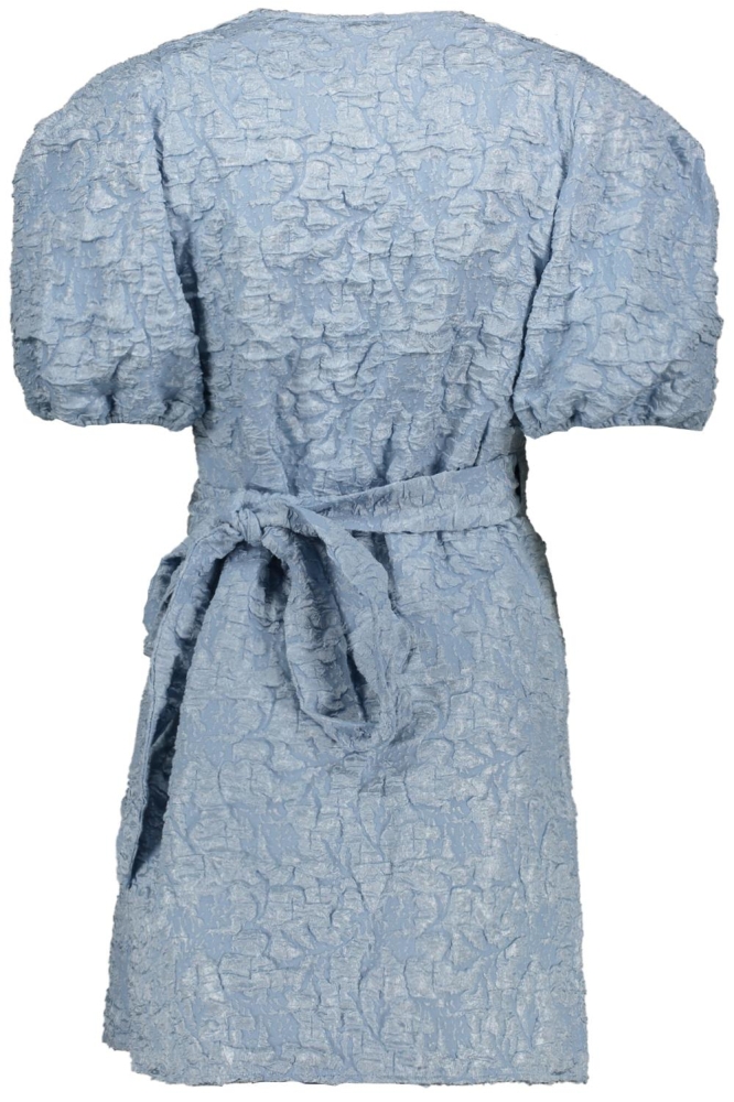 Pieces blauwe dames jurk | Achteraanzicht