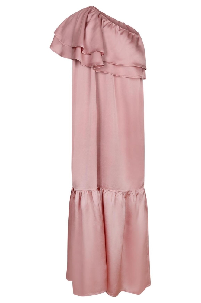 Studio Amaya roze dames jurk | Achteraanzicht