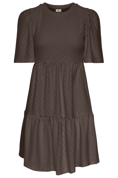 Jacqueline de Yong bruine dames jurk | Vooraanzicht