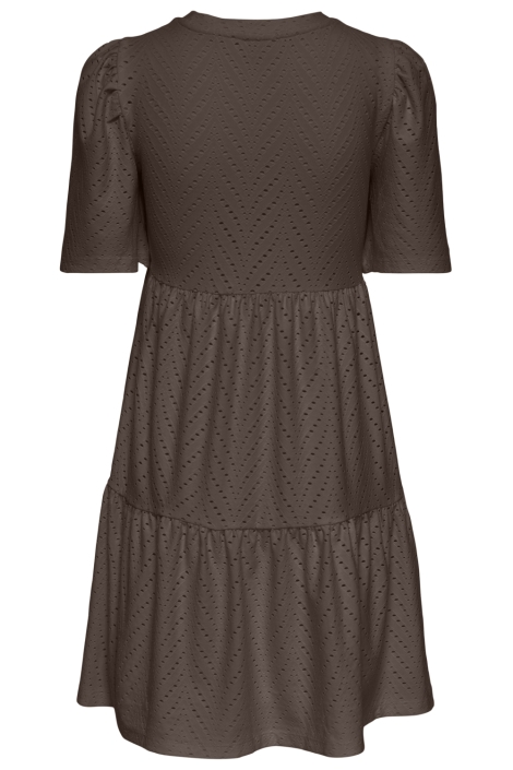 Jacqueline de Yong bruine dames jurk | Achteraanzicht