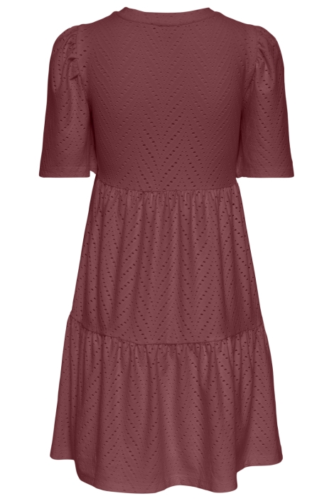 Jacqueline de Yong bordeaux dames jurk | Achteraanzicht