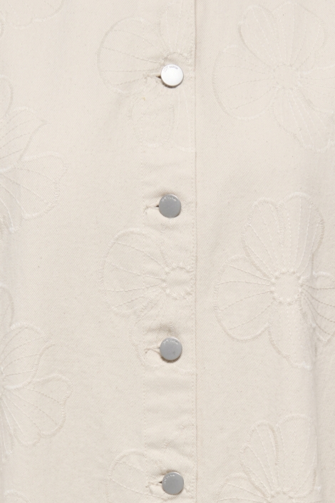 Jacqueline de Yong ecru dames jurk | Close up