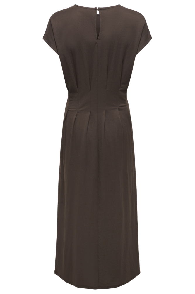 Jacqueline de Yong bruine dames jurk | Achteraanzicht