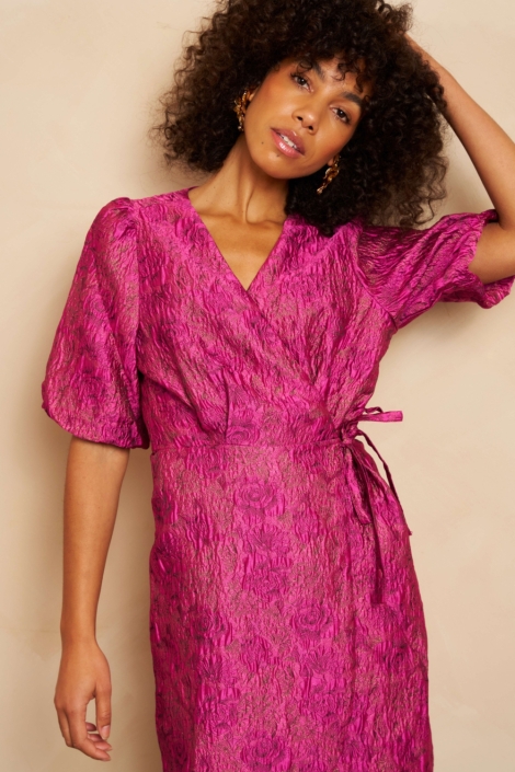 Lofty Manner paarse dames jurk | Close up