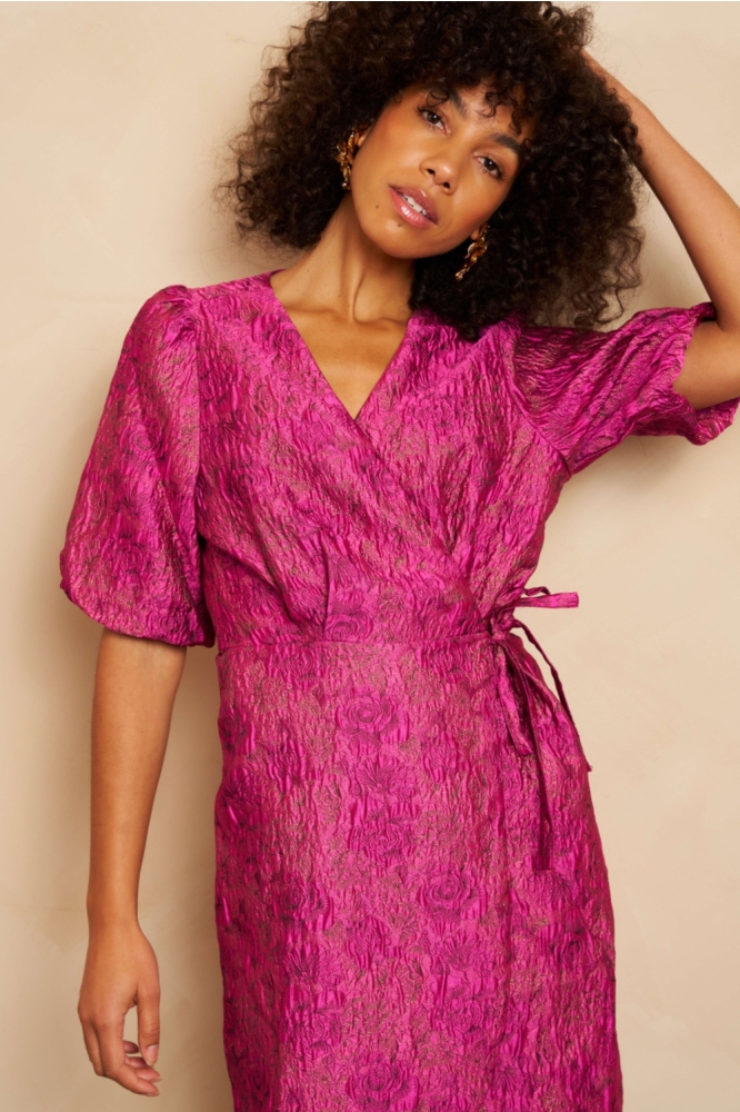 Lofty Manner paarse dames jurk | Close up