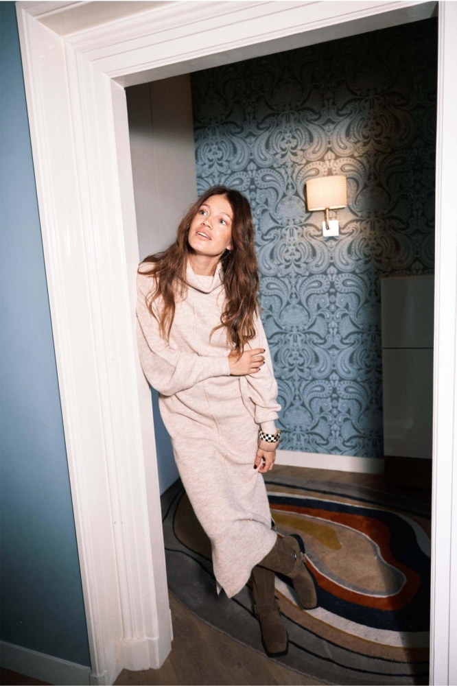 Zusss beige dames jurk | 