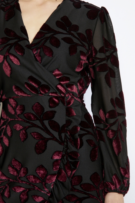 LolaLiza zwarte dames jurk | Close up