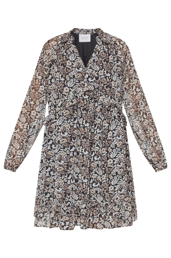 SisterS point zwarte dames jurk | Vooraanzicht