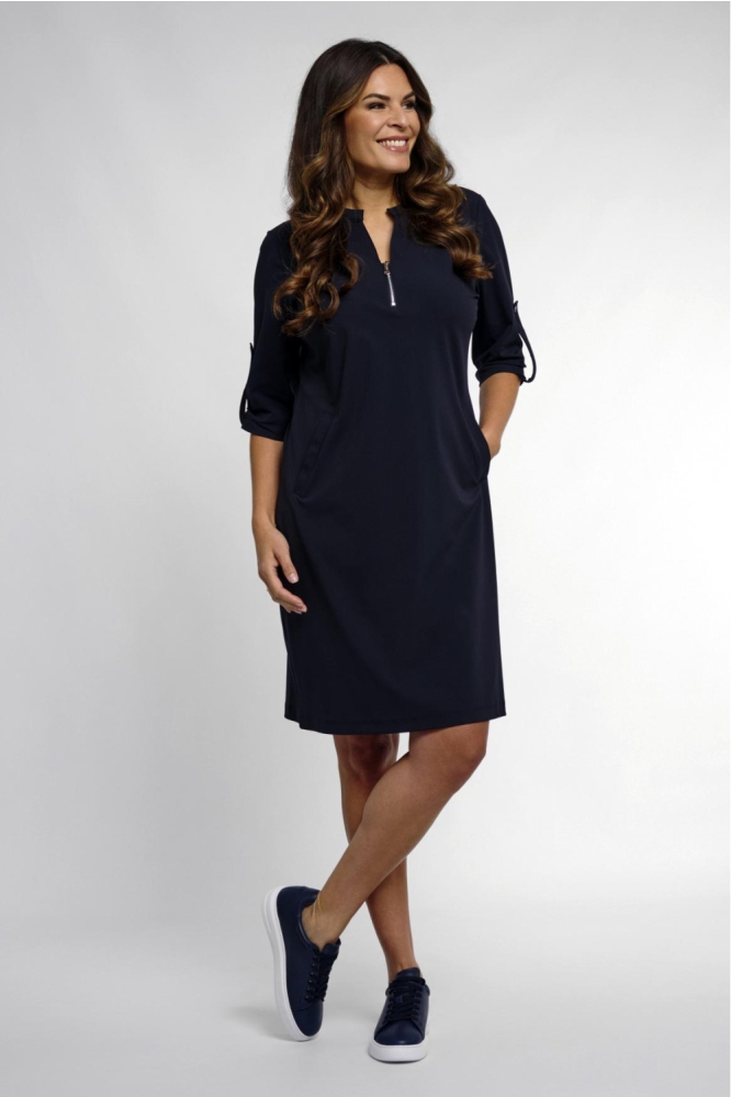 Zoso blauwe dames jurk | Model