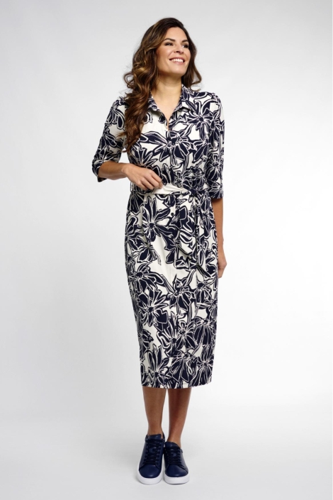 Zoso blauwe dames jurk | Model