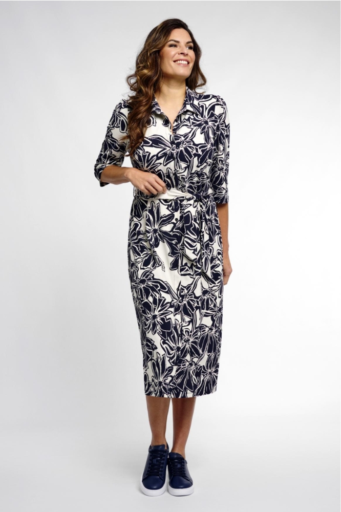 Zoso blauwe dames jurk | Model