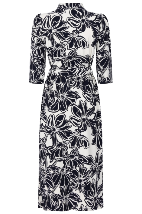 Zoso blauwe dames jurk | Achteraanzicht