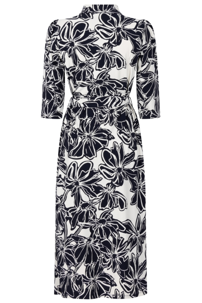 Zoso blauwe dames jurk | Achteraanzicht