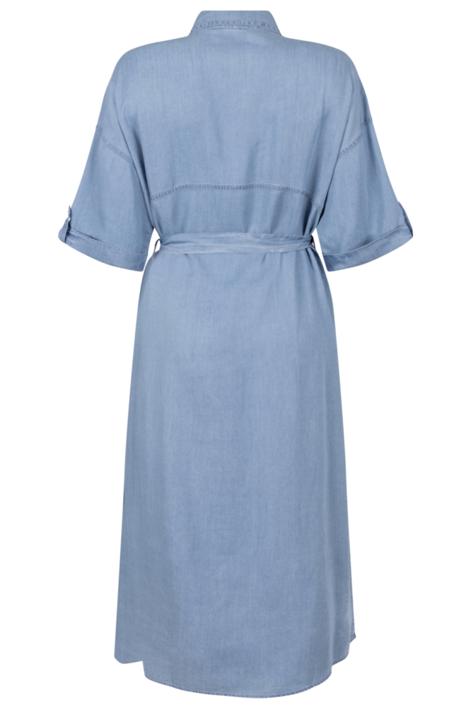 Zoso blauwe dames jurk | Achteraanzicht