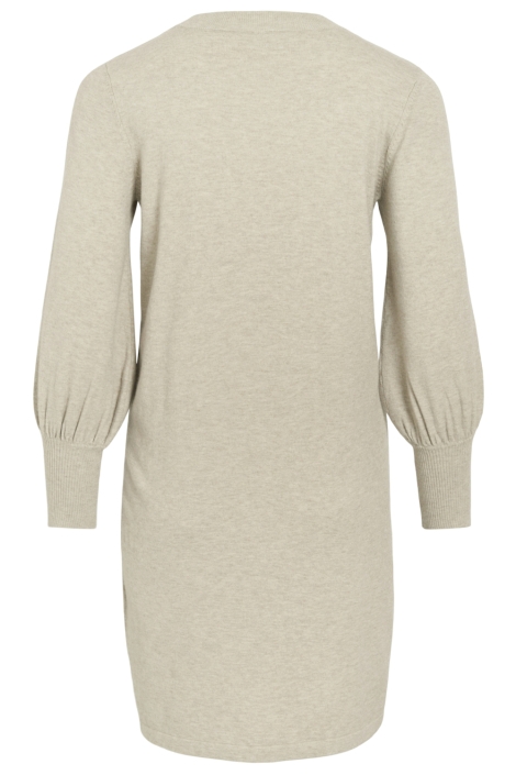 Vila beige dames jurk | Achteraanzicht