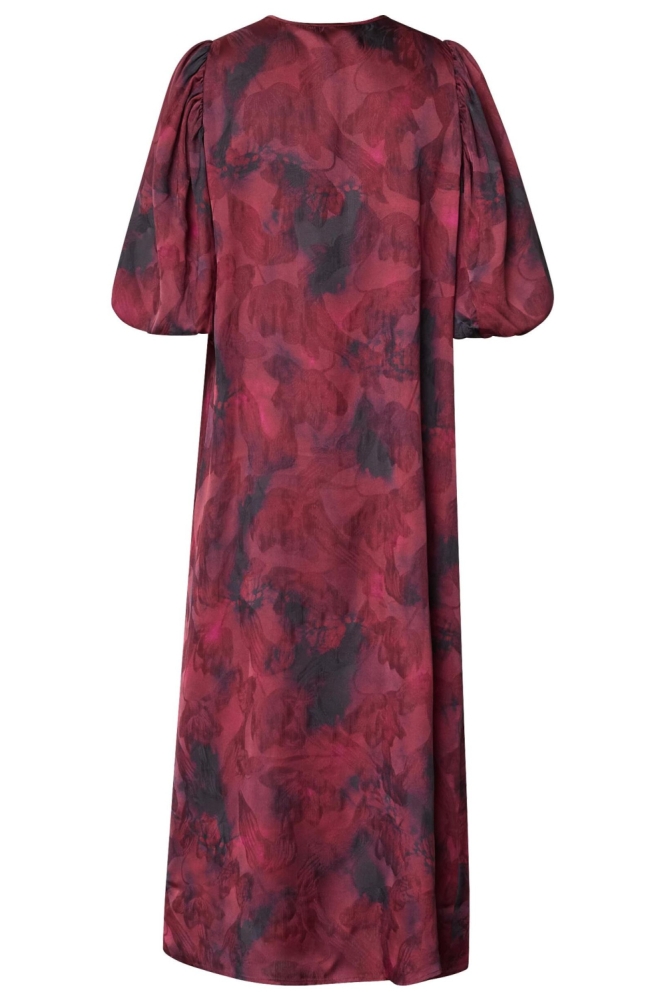 SisterS point bordeaux dames jurk | Achteraanzicht