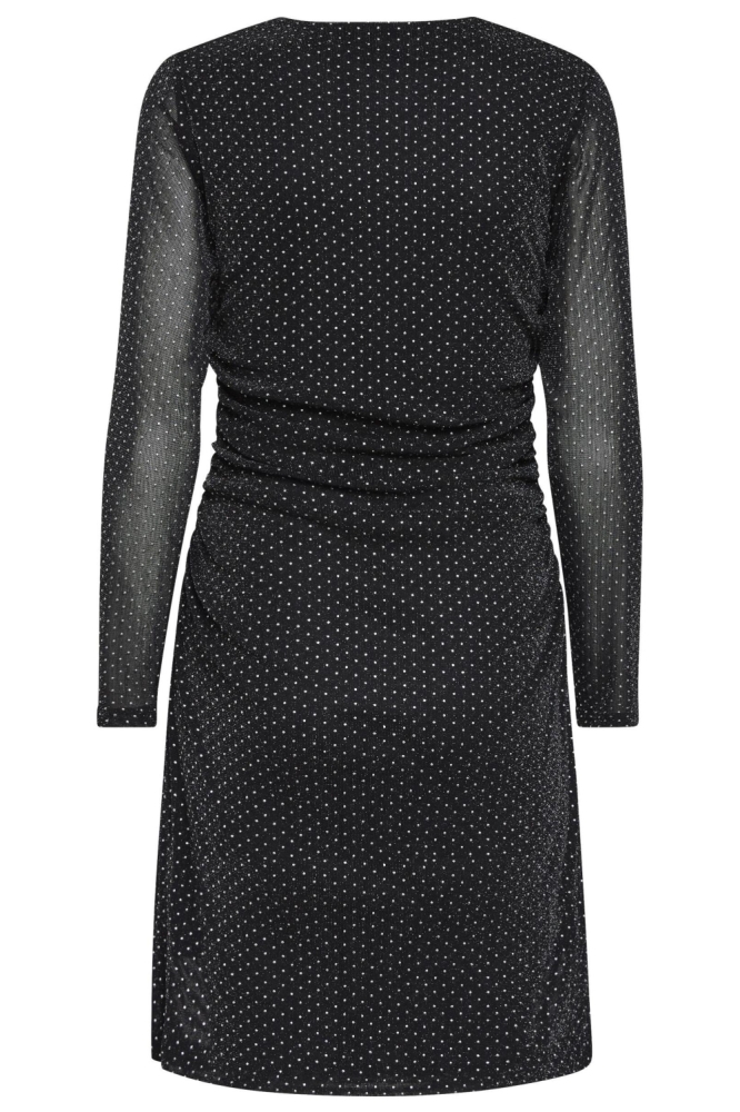 SisterS point zwarte dames jurk | Achteraanzicht