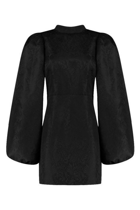 Harper & Yve zwarte dames jurk | Vooraanzicht