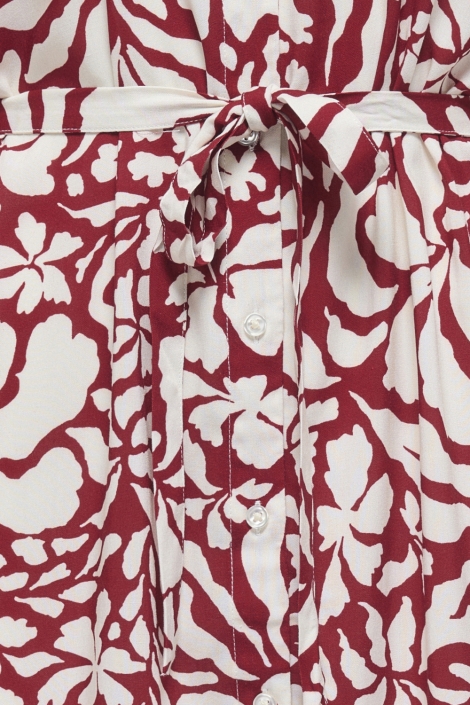 Only bordeaux dames jurk | Kleurstaal