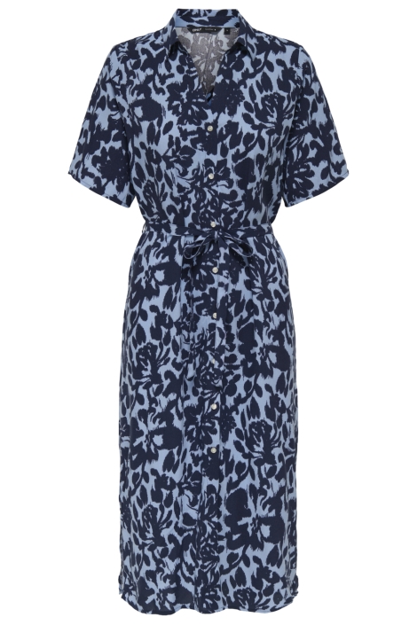 Only blauwe dames jurk | Vooraanzicht