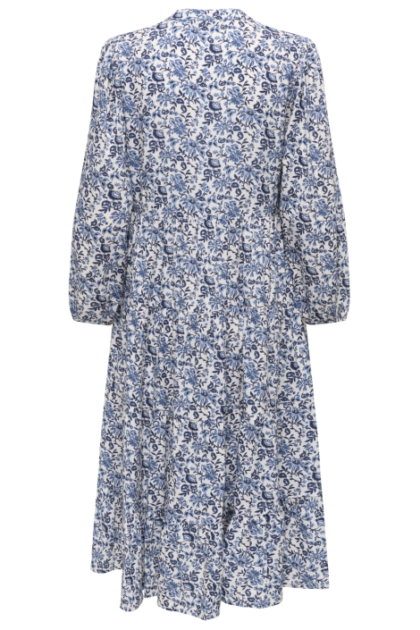 Only blauwe dames jurk | Achteraanzicht