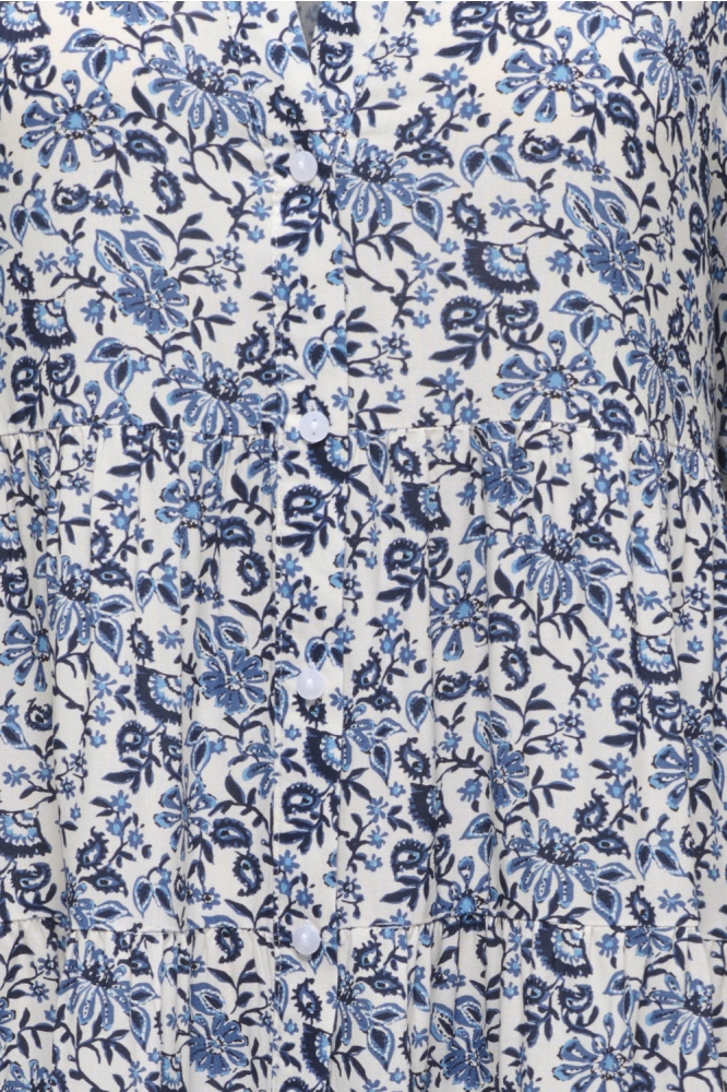 Only blauwe dames jurk | Close up