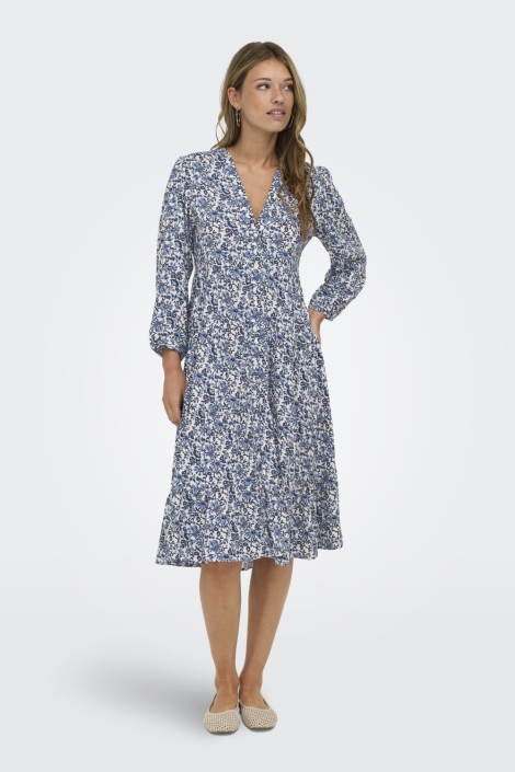 Only blauwe dames jurk | Model