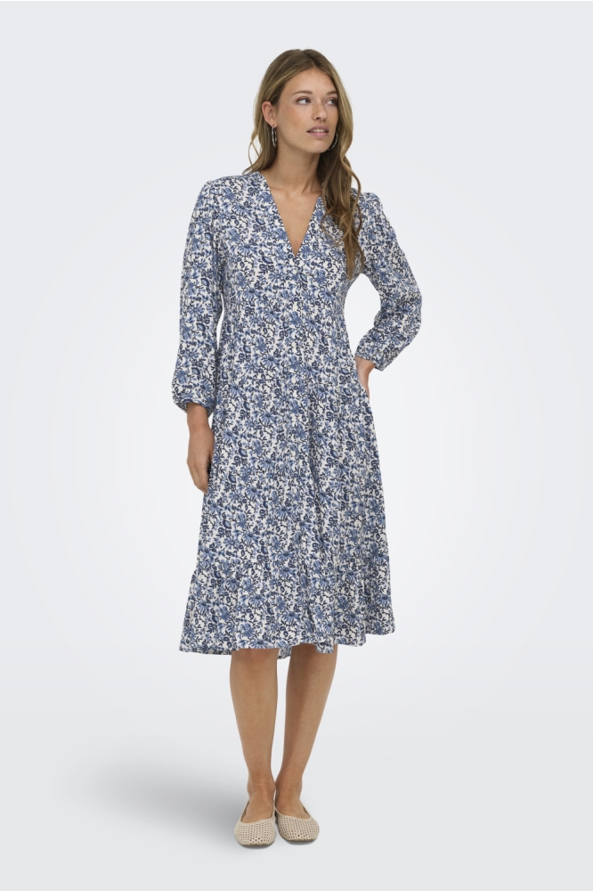 Only blauwe dames jurk | Model