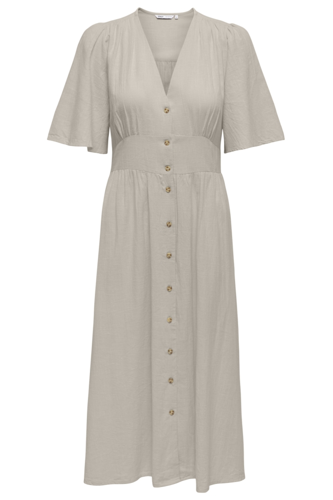 Only beige dames jurk | Vooraanzicht
