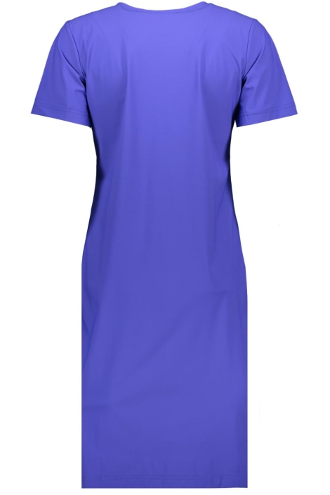 NED blauwe dames jurk | Achteraanzicht