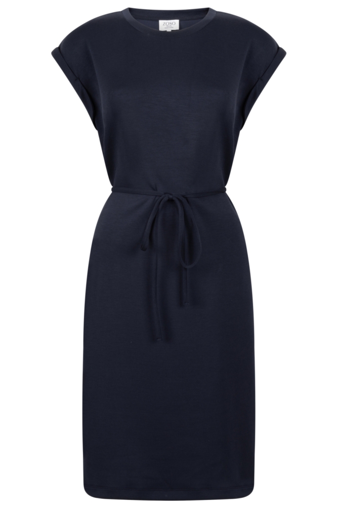 Zoso blauwe dames jurk | Vooraanzicht