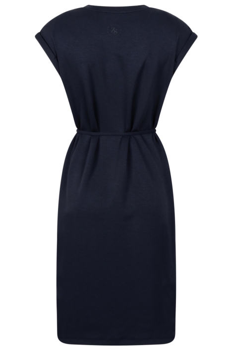 Zoso blauwe dames jurk | Achteraanzicht