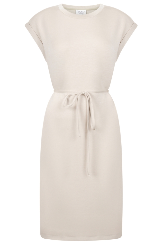 Zoso zand dames jurk | Vooraanzicht