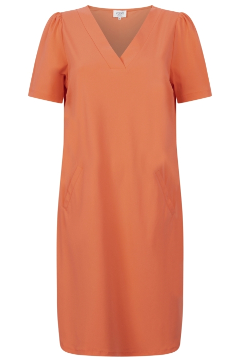 Zoso oranje dames jurk | Vooraanzicht