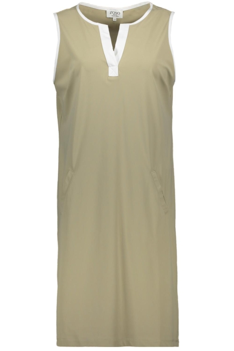 Zoso groene dames jurk | Vooraanzicht