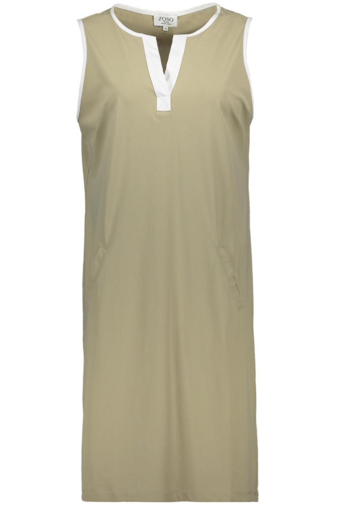 Zoso groene dames jurk | Vooraanzicht