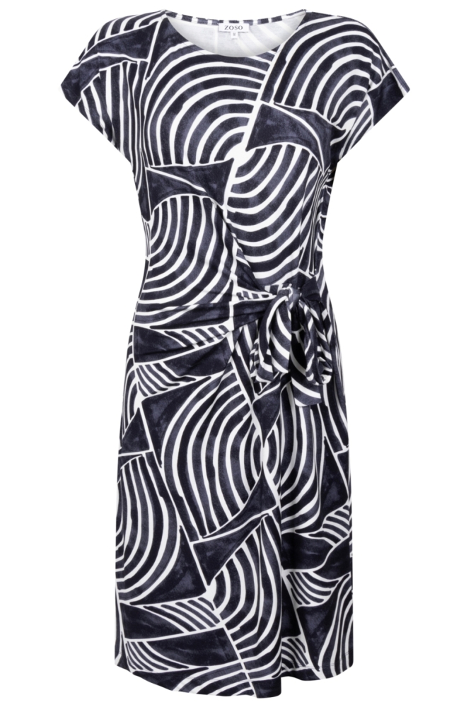 Zoso blauwe dames jurk | Vooraanzicht