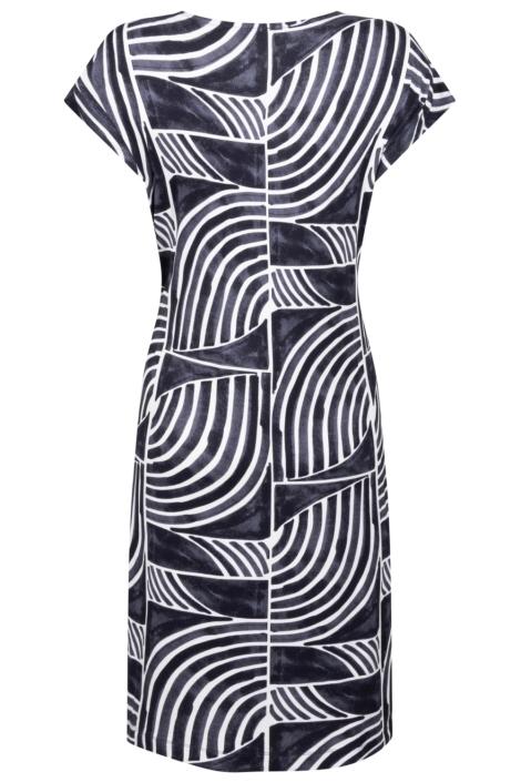 Zoso blauwe dames jurk | Achteraanzicht