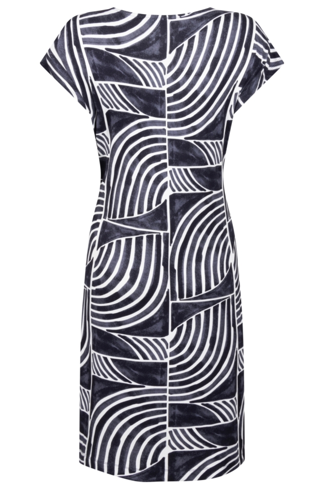 Zoso blauwe dames jurk | Achteraanzicht