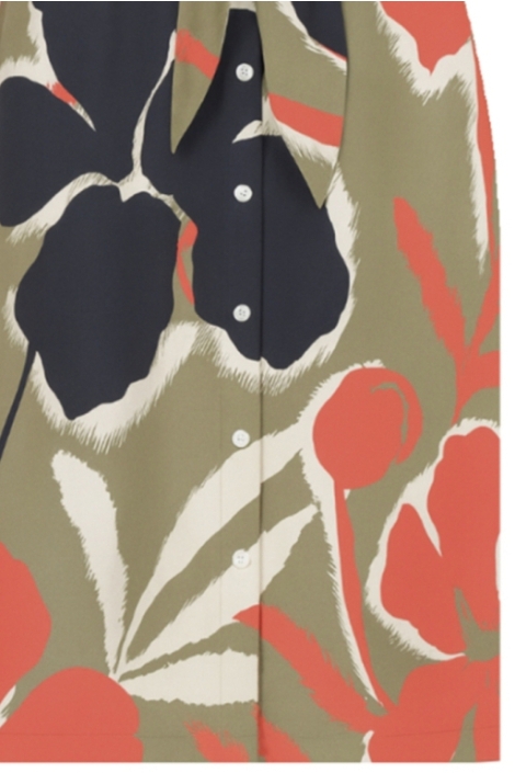 Zoso groene dames jurk | Close up