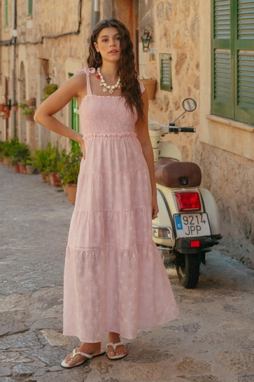 Fluresk Jurk AIVY DRESS 26ZFOF15 Silver Pink